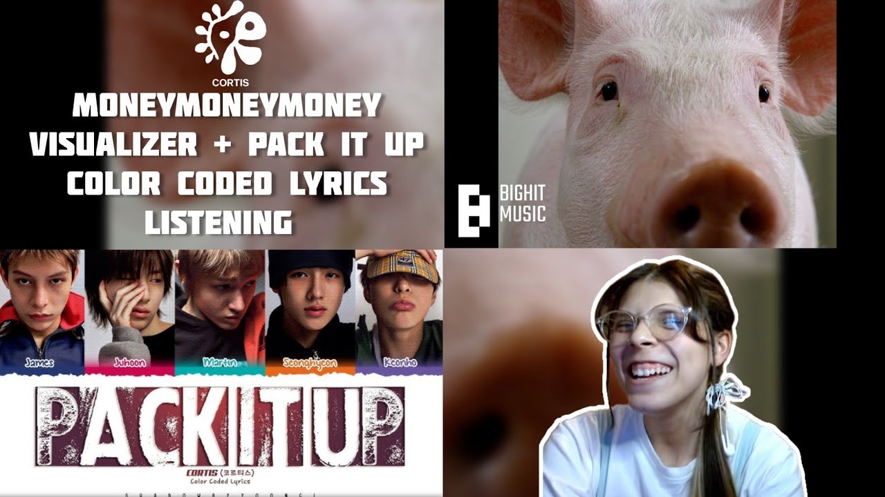 REACTION | CORTIS - MONEYMONEYMONEY VISUALIZER + PACK IT UP COLOR CODED LYRICS Listening 