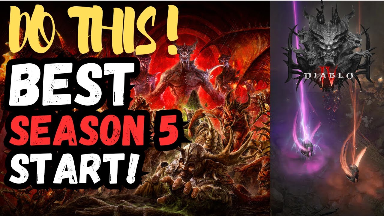 10 MUST-KNOW Tips for an OPTIMAL D4 Season 5 Start (Diablo 4 Leveling & Progression Guide)!