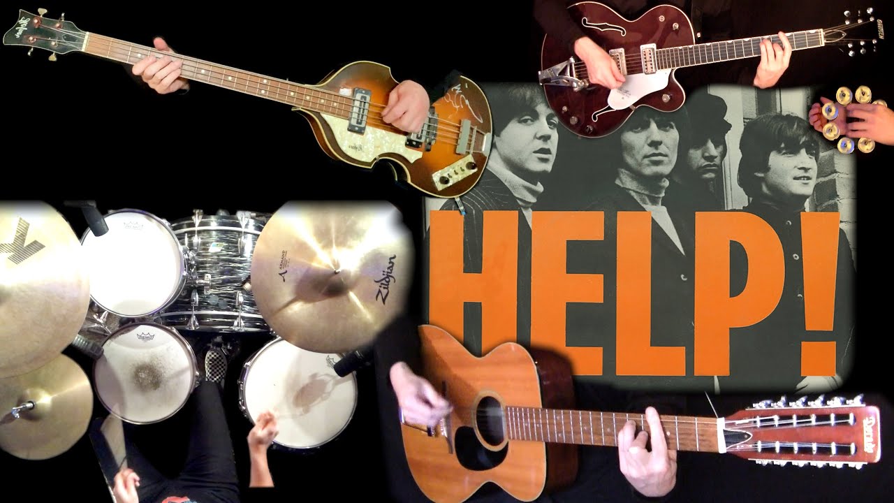 Help! | Guitars, Bass and Drums Cover | Instrumental Studio Reproduction