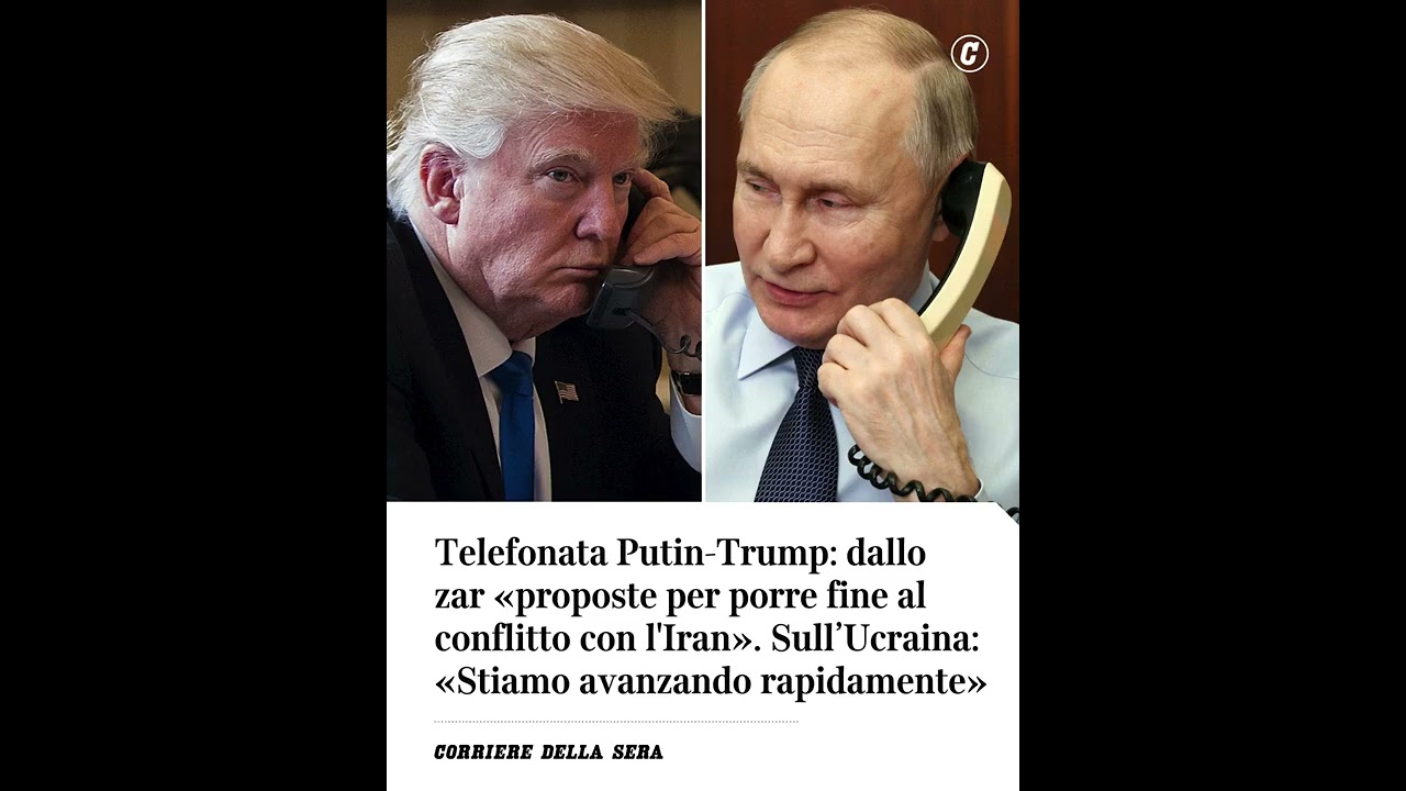 Telefonata Putin-Trump: dallo zar «proposte per porre fine al conflitto con l’Iran» #shorts #news