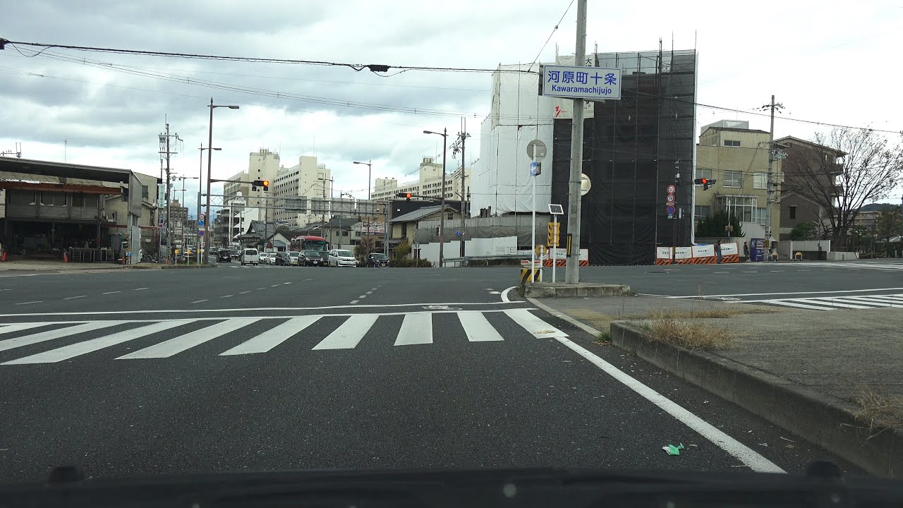 4K　京都市内のはずれ・下道を2時間ほど走行　等速　京都府京都市・宇治市など