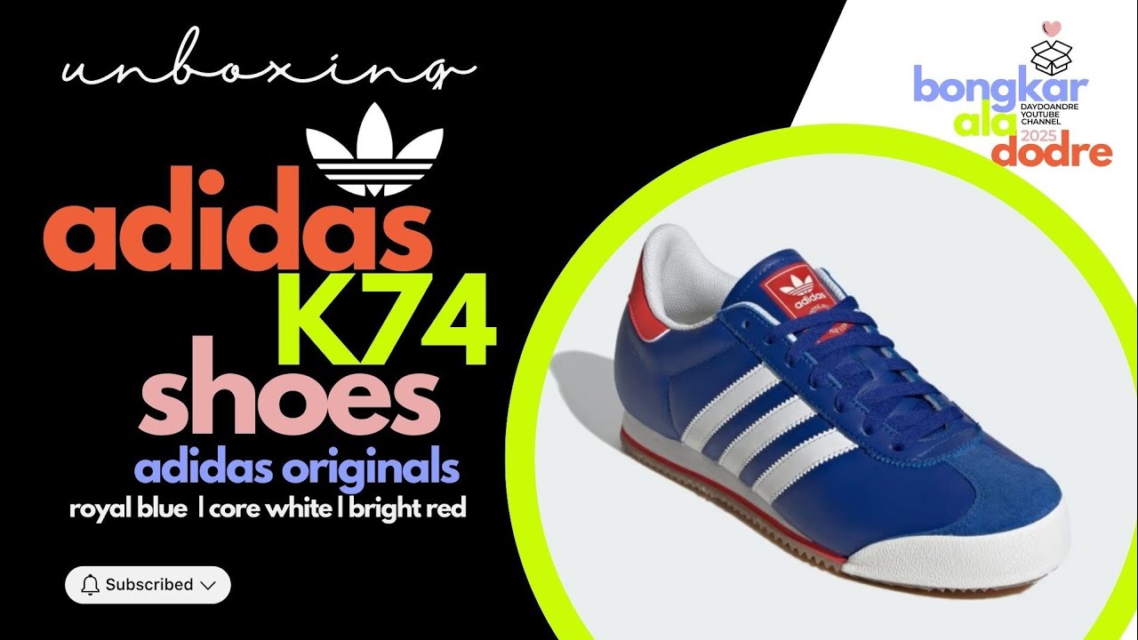 UNBOXING • ADIDAS K74 SHOES • SNEAKER   BERGAYA RETRO YANG BISA  BIKIN GAYA LO MAKIN GANTENG BRO