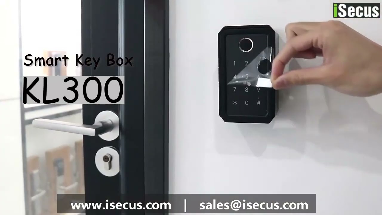 Smart Fingerprint Key Lockbox Bluetooth Lockbox from iSecus