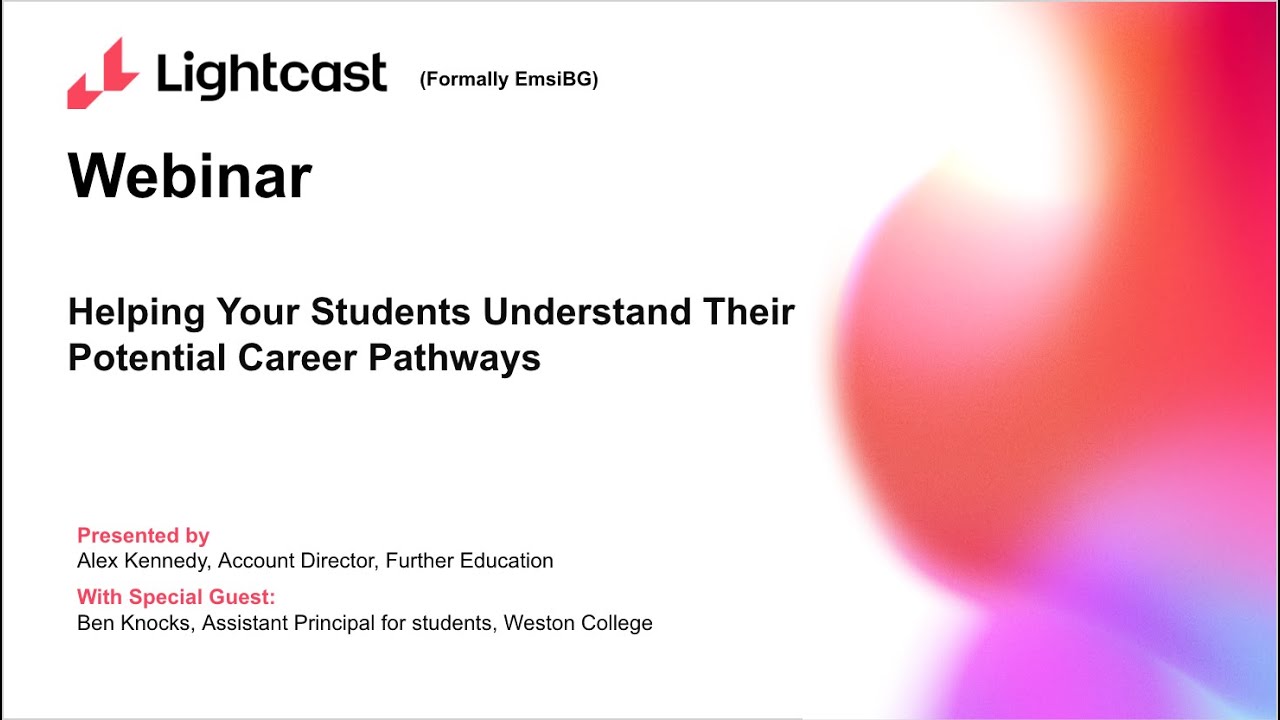 FE Webinar:  Helping Your Students Understand Their Potential Career Pathways