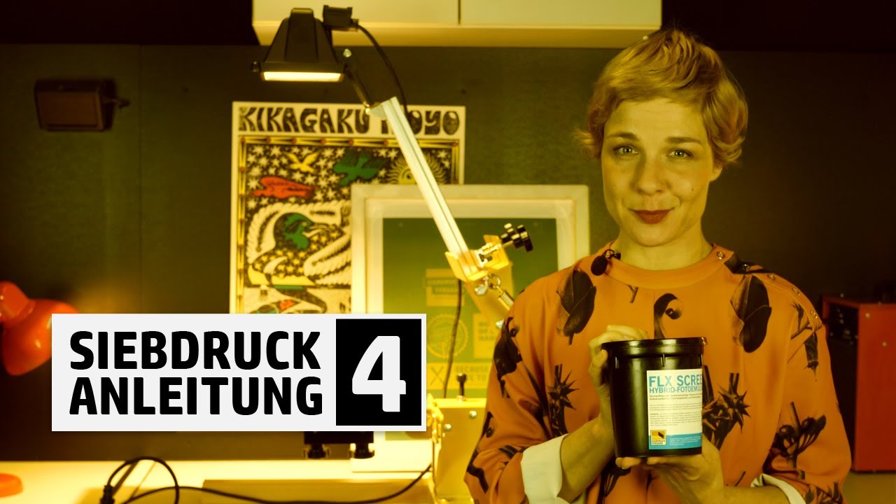 Siebdruck Anleitung Teil 4 - Fotoemulsion belichten | Siebdruck selber machen