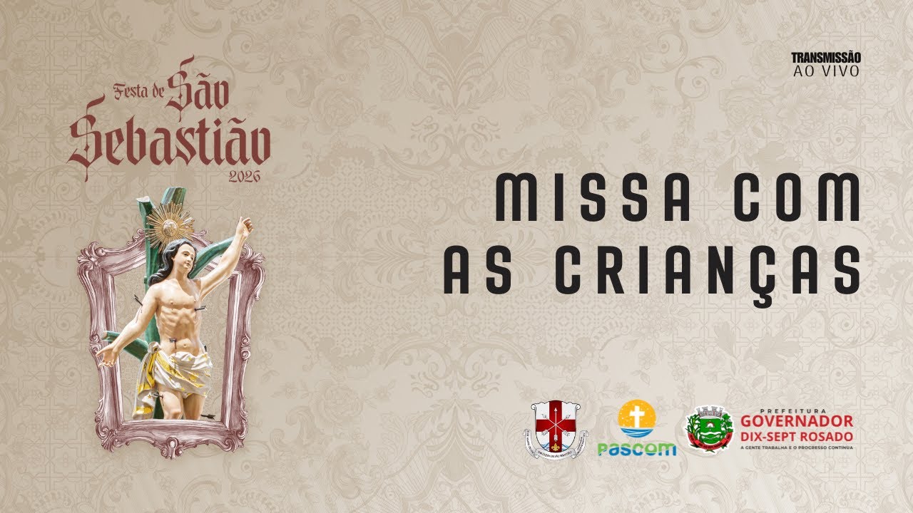 Missa com as Crianças — Festa de São Sebastião 2026