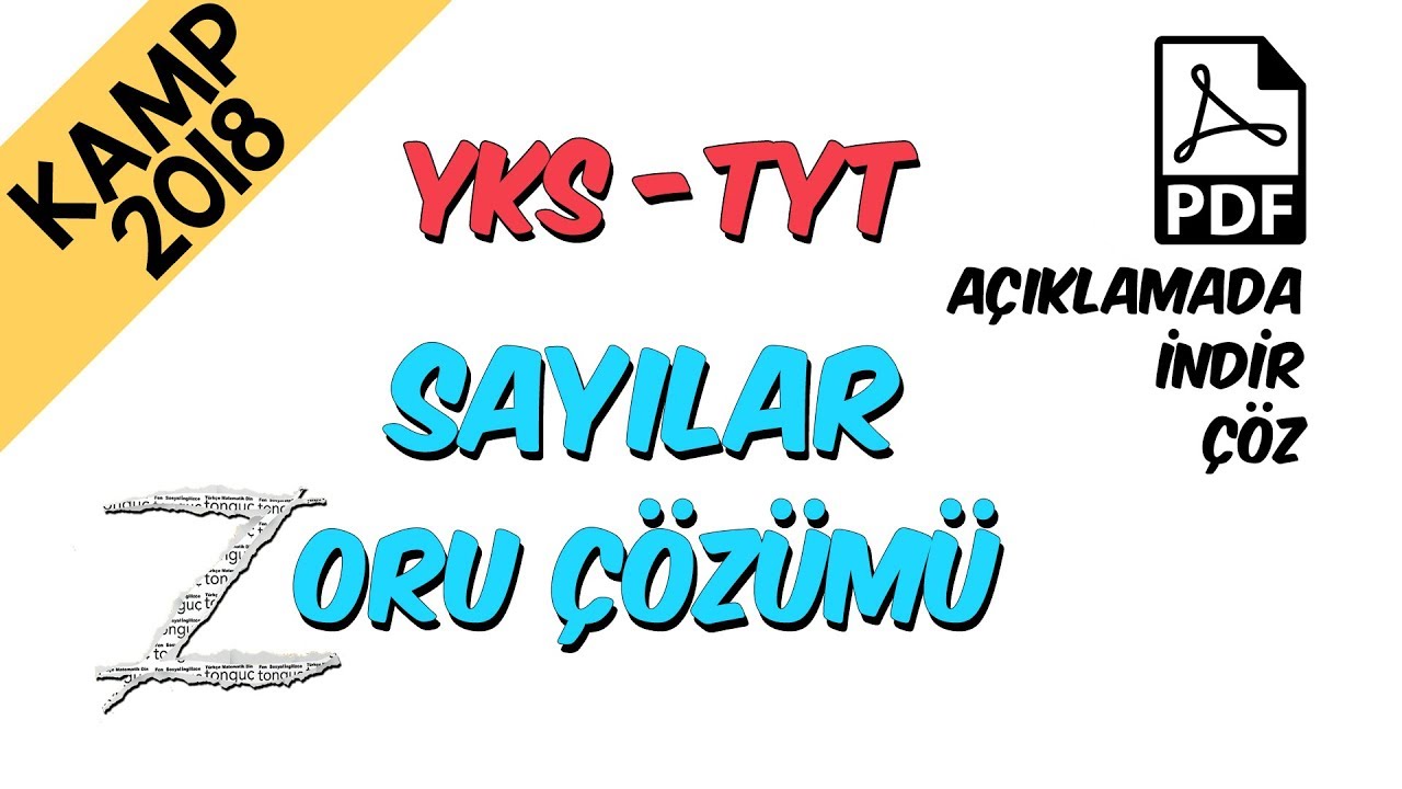 Sayılar Zoru Çözümü | Kamp2018