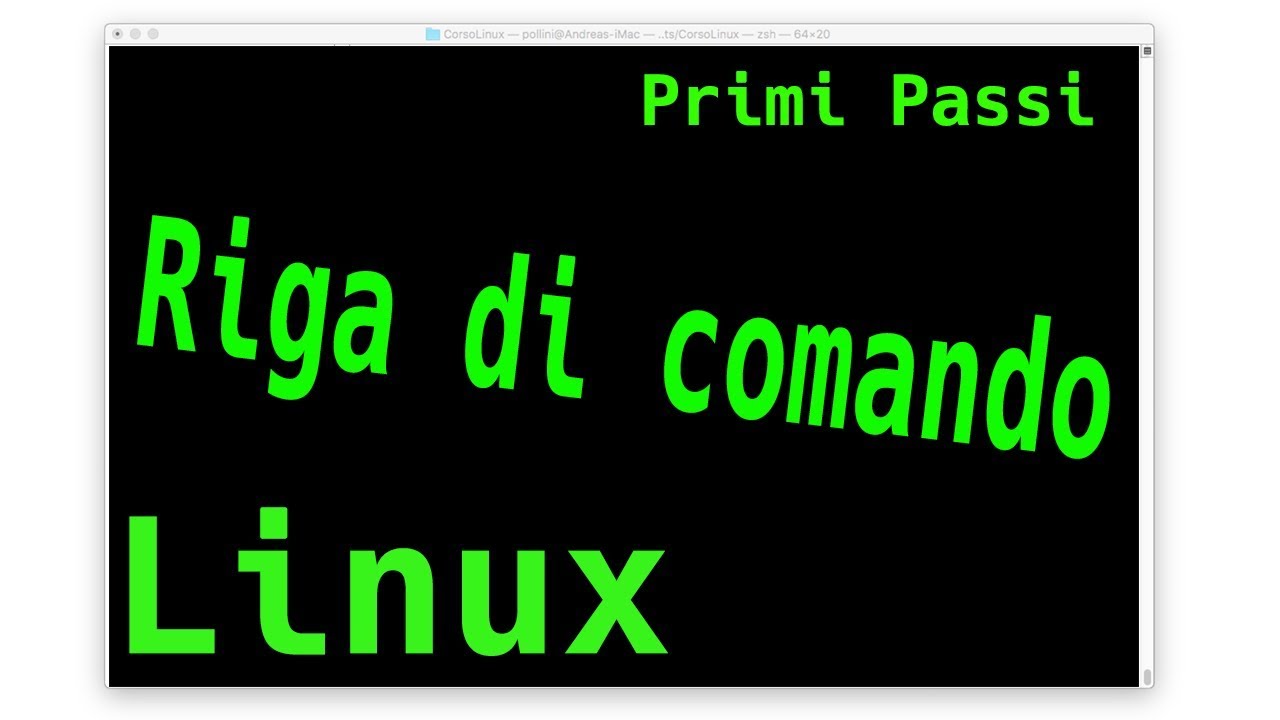 Linux - Gestione dei file  dalla Shell - Primi Passi