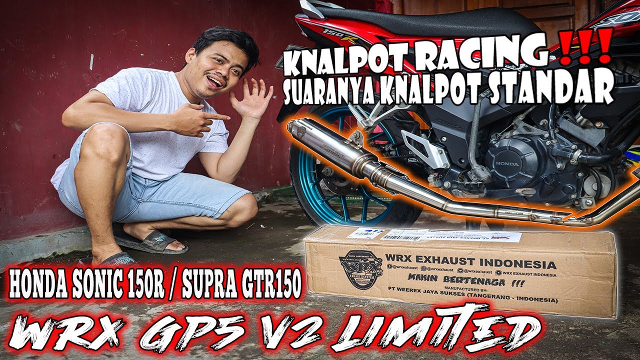 KNALPOT RACING TIDAK BERISIK WRX GP5 V2 LIMITED SIREIS - HONDA SONIC 150R SUPRA GTR150 RS150