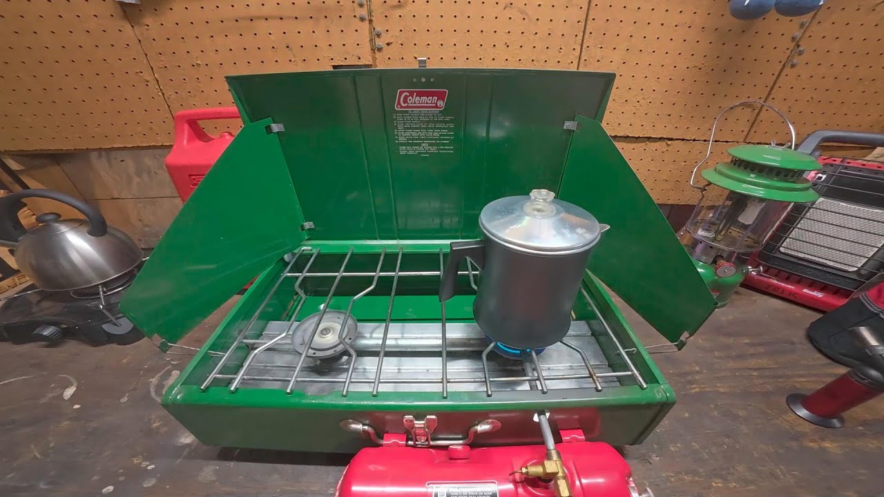 Perfecting Coffee with a Percolator on a 1978 Coleman Stove