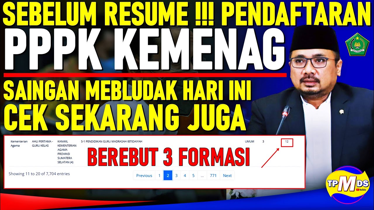PPPK KEMENAG !!! CEK SEKARANG PELUANG BESAR MENGISI FORMASI PPPK KEMENAG