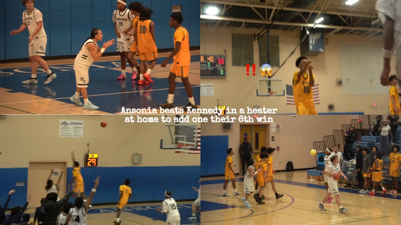 Ansonia beats Kennedy in a heater, too add on their 6th win !!