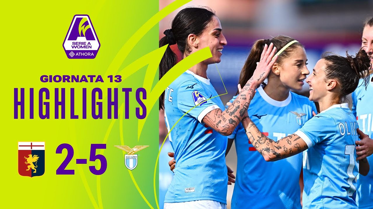 Genoa-Lazio 2-5 | Doppietta di Piemonte nella manita biancoceleste | #SerieAWomenAthora |
