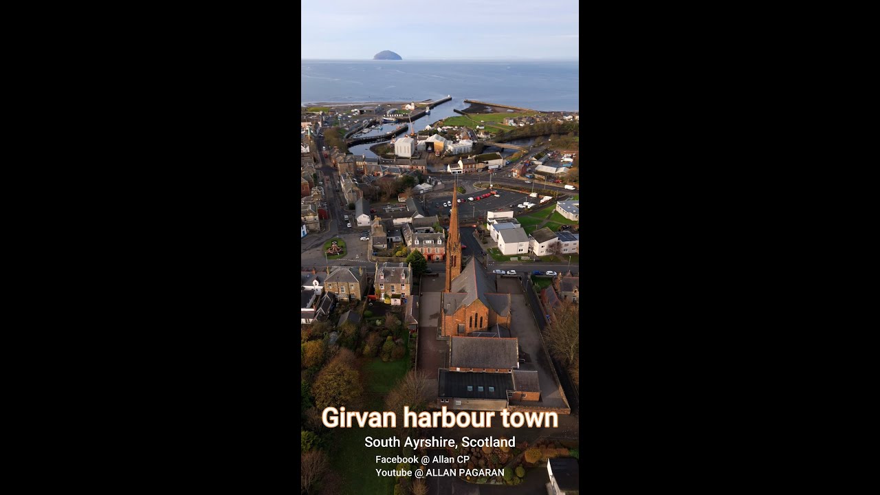 Girvan harbour town, South Ayrshire, Scotland.