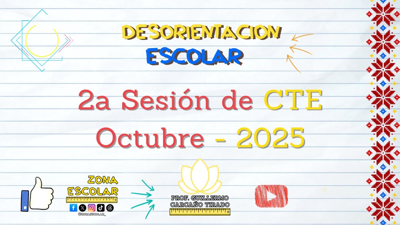 2a Sesión Ordinaria #CTE 2025-2026