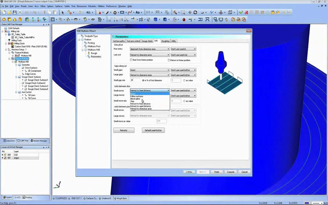 BobCAD-CAM Multiaxis Toolpaths on 3 Axis - Webinar Recording