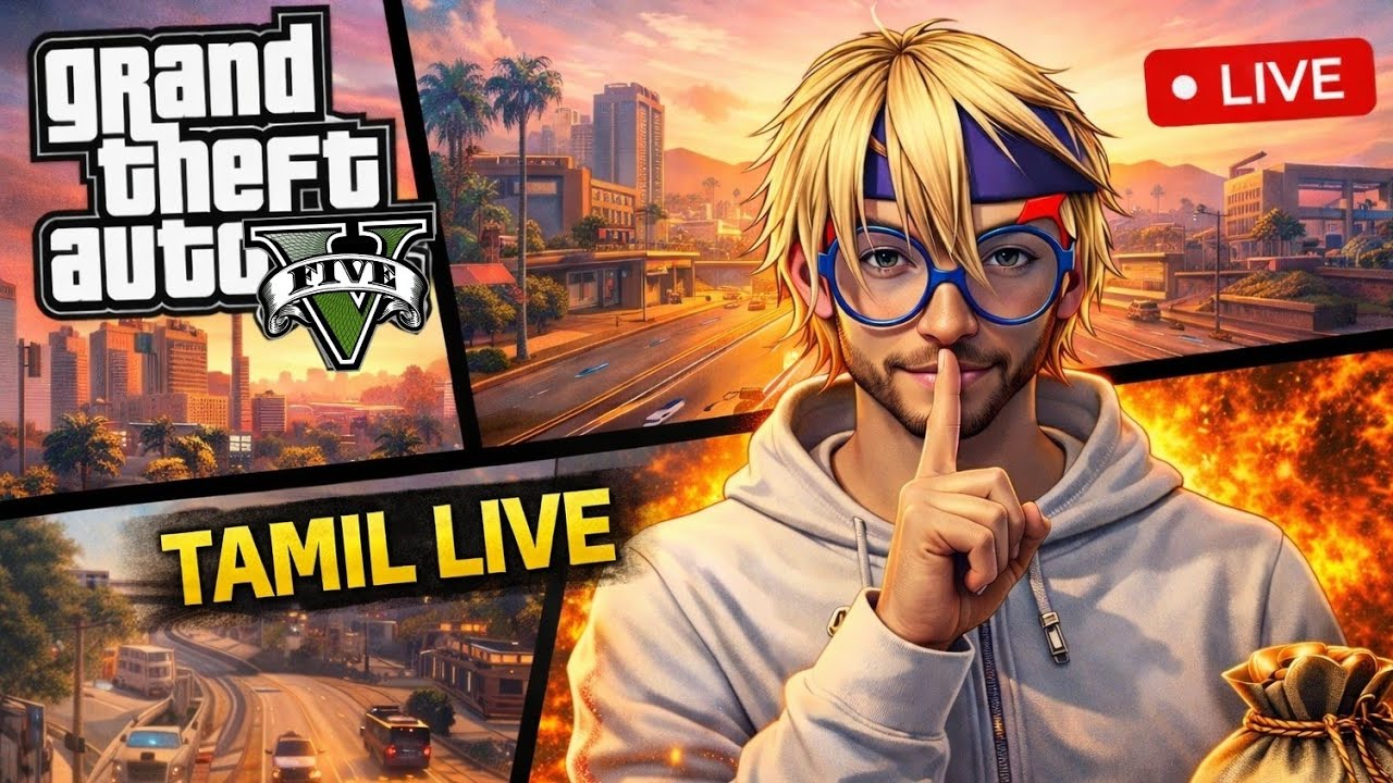 Live🔴AKR x GO4T is now playing GTA 5 | GTA பயலுக 😈💥🔥
