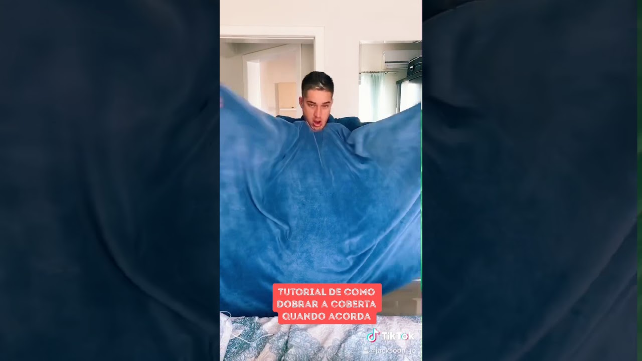 Tutorial de como dobrar coberta quando acorda kkkkk