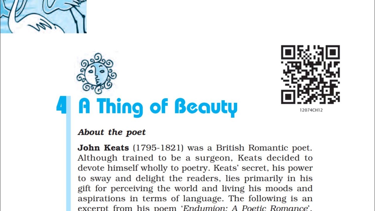 A thing of beauty (flamingo) line by line explanation in hindi | CBSE Class 12 English |