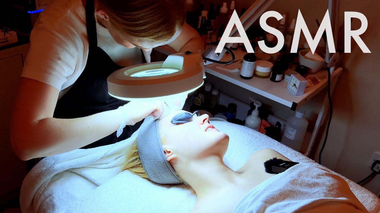 Real ASMR Facial at @RELAX LDN London with steam, extractions and massage