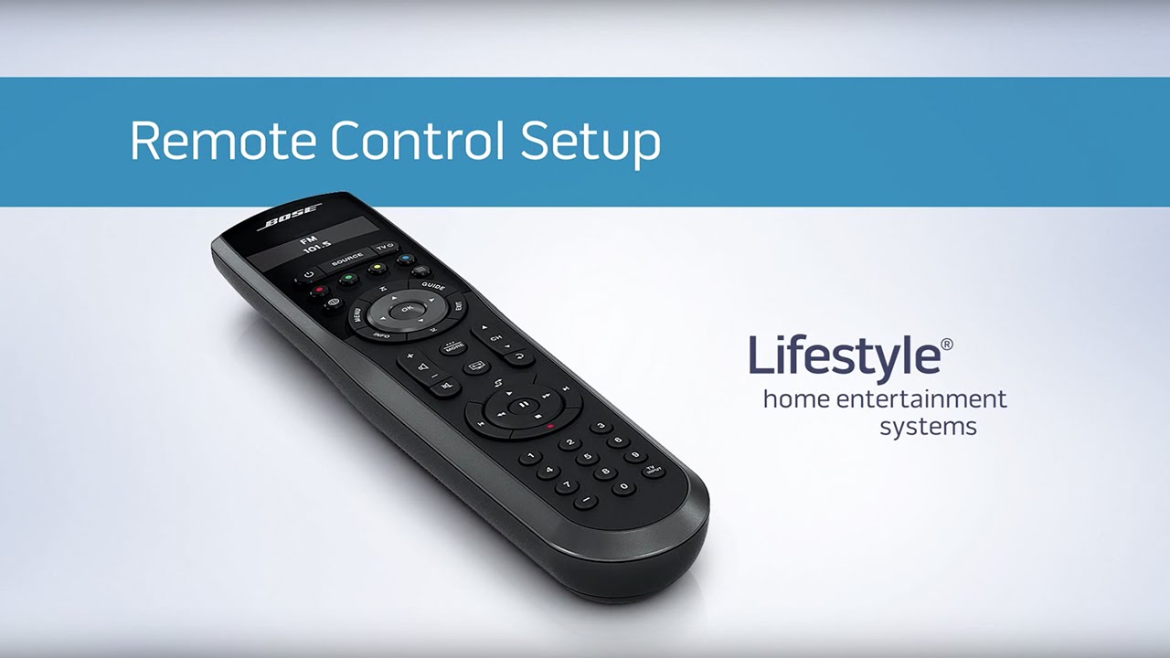 Bose Lifestyle – Настройка дистанционного управления
