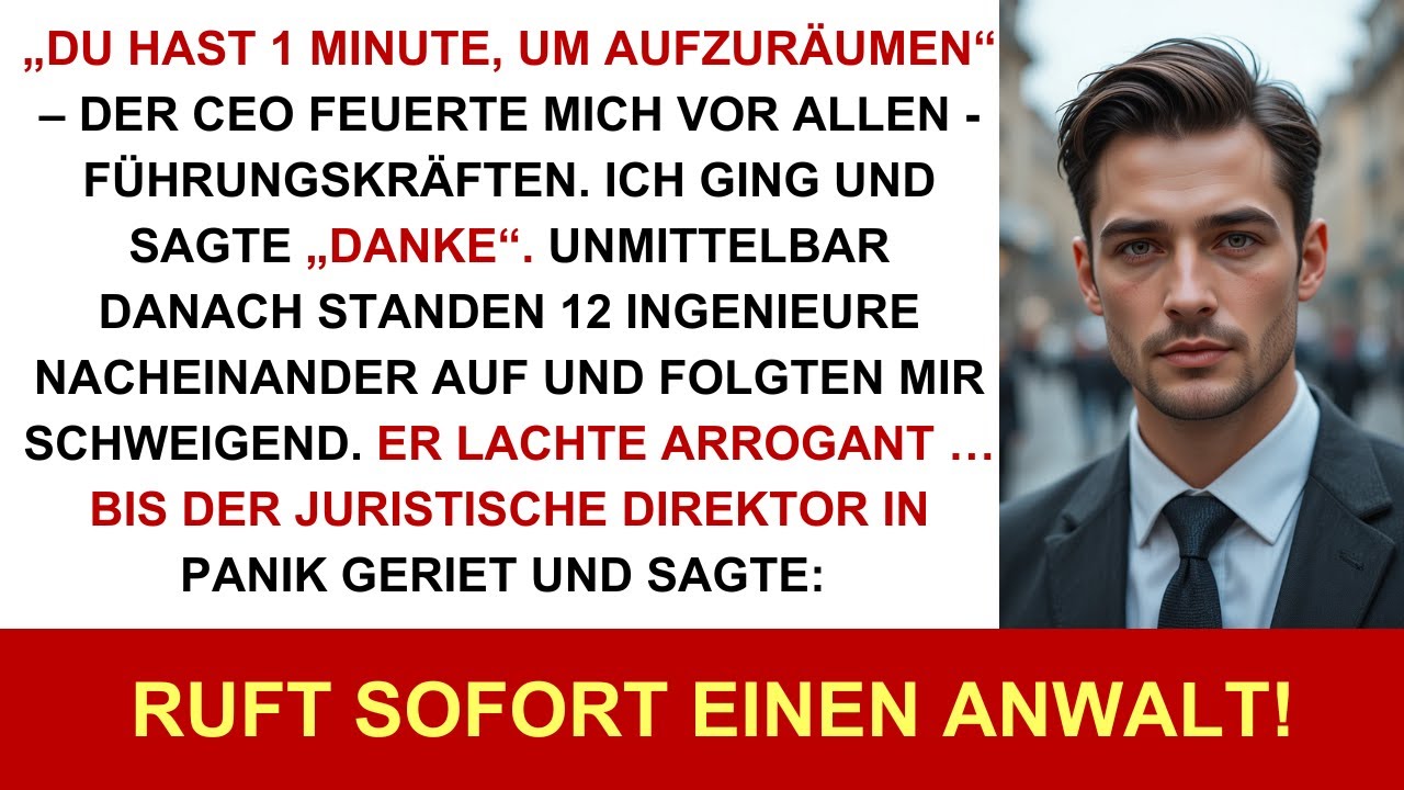 Ich nickte: „Danke“… 14 Tage nach CEO-Kündigung verkaufte ich das 1,1-Mrd.-$-Patent an Konkurrenten.