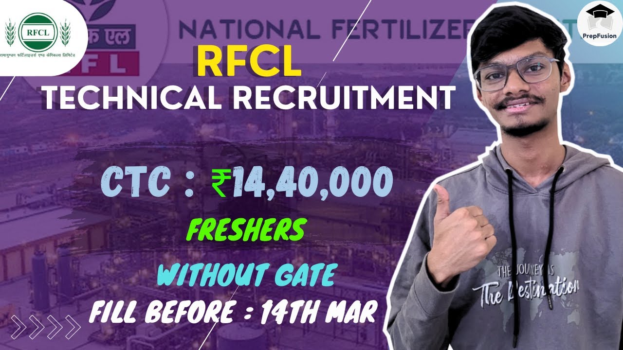 RFCL Recruitment 2024 | WITHOUT GATE |Detailed Notification Out | Freshers