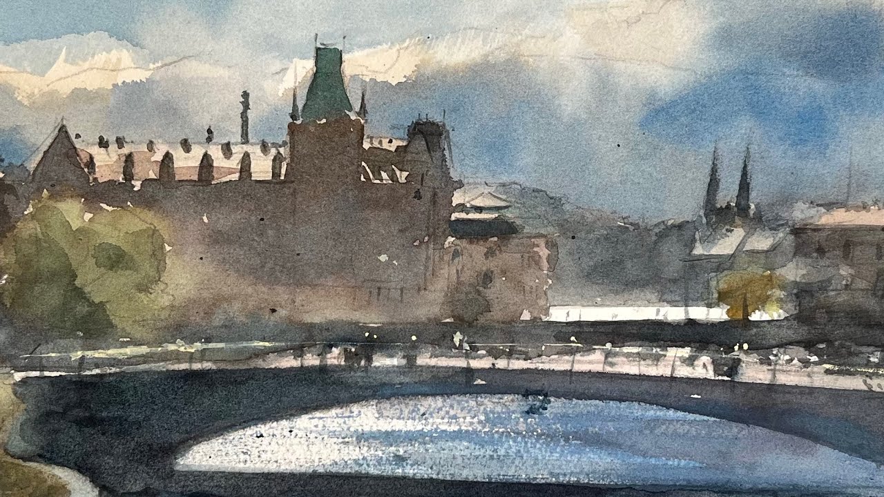 A bridge too far - hot pressed watercolor adventures