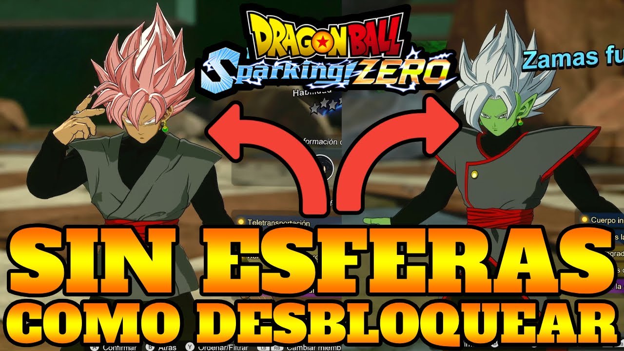 DRAGON BALL SPARKING ZERO COMO DESBLOQUEAR A BLACK GOKU Y ZAMASU FUSIÓN SIN USAR LAS ESFERAS