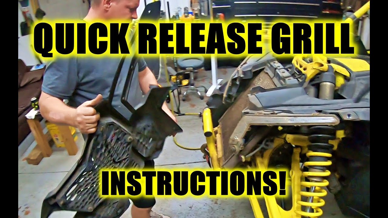 Can Am X3 Quick Release Grill Mod Instructions! EASY Radiator Cleaning Now!