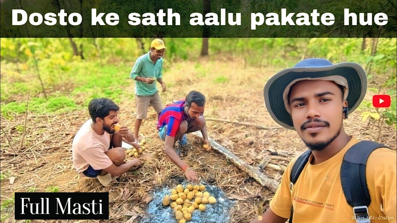 Dosto ke sath aalu pakate hue ☺️ !! Gao ka maja Goa main 😆 #viral #vlog 