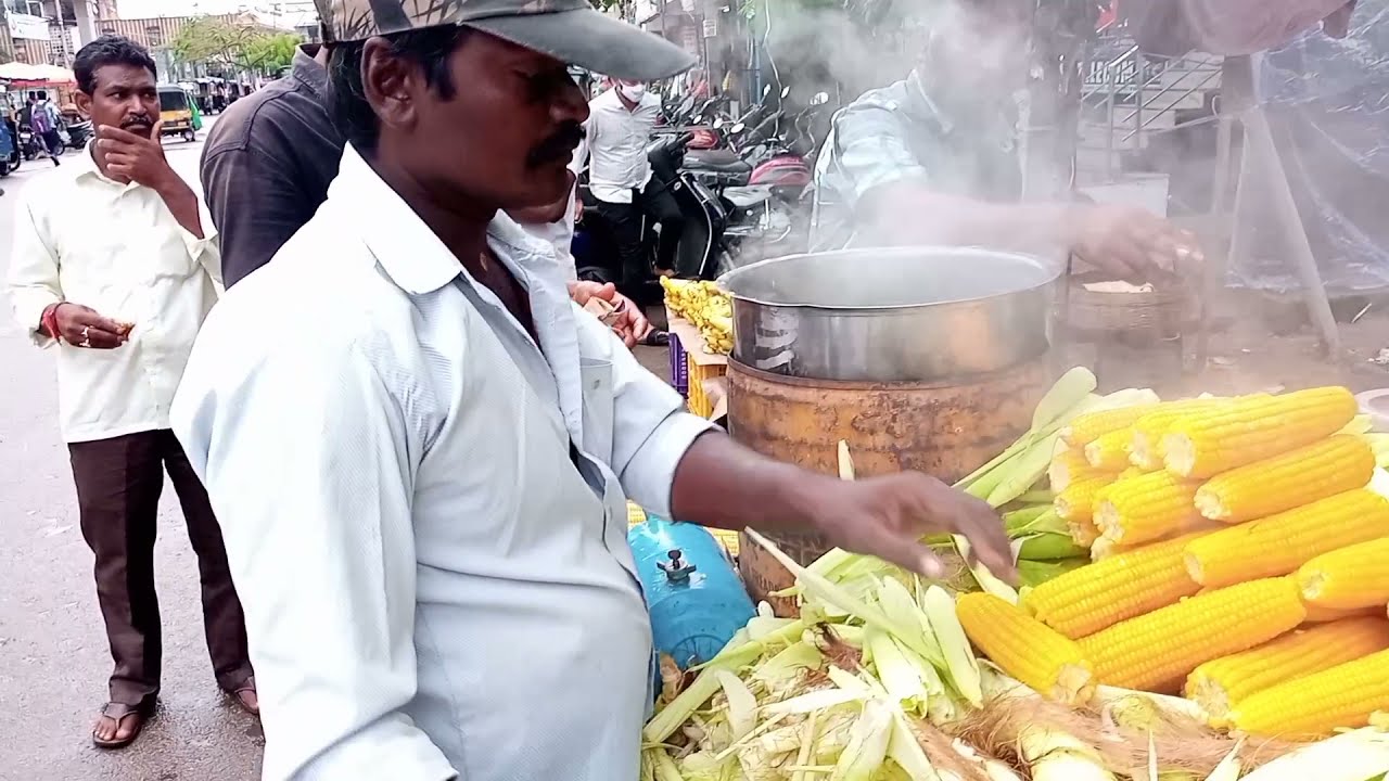 Salty Corn 🌽 Amazing Testy Food Hospet Karnataka