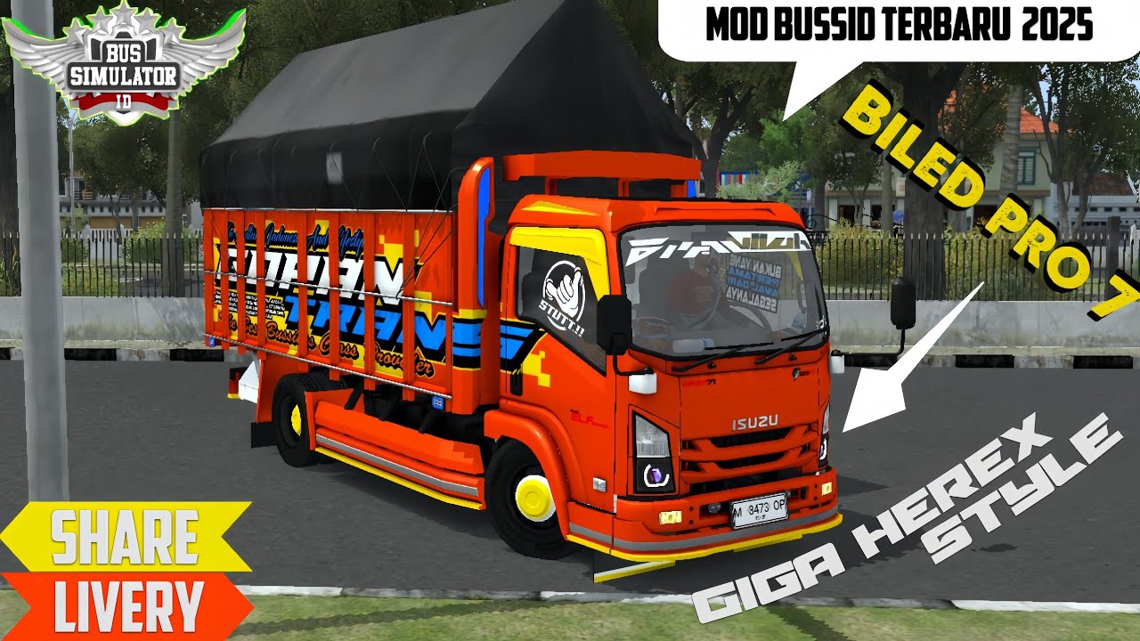 🟠Mod🔹Truk NMR71 Giga herex custom V3   ||  Share livery mod truk bussid terbaru