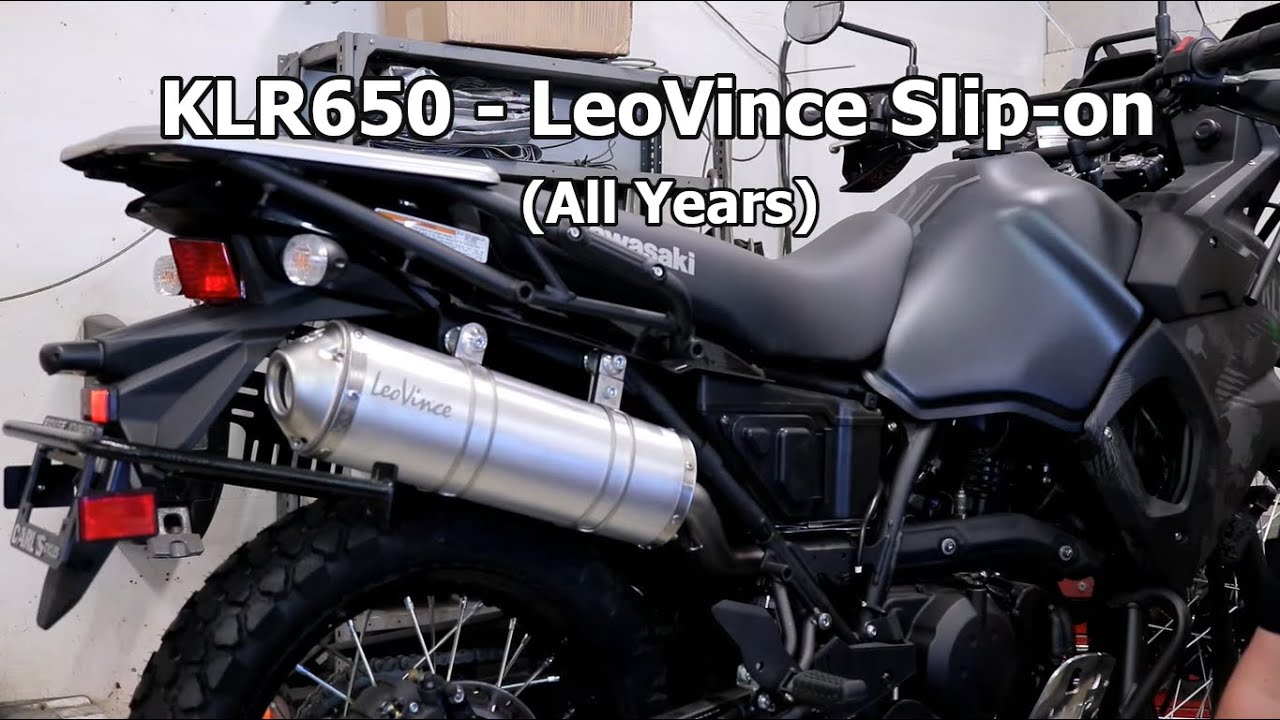 2022 Kawasaki KLR650 - Leo Vince Slip On Exhaust Installation