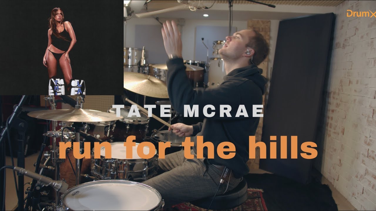Tate McRae - run for the hills - Drum Cover