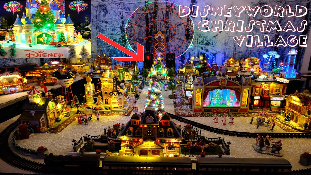 Lemax Christmas Village 2024 Carnival - Disney World themed with Main Street USA, Cinderella Castle