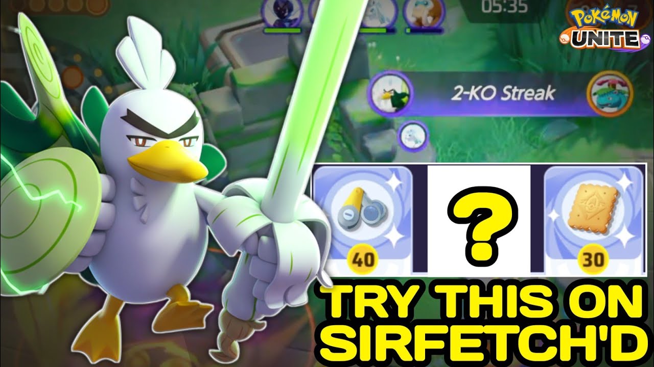 Trying Aeos Cookie with Crit Build on Sirfetch'd 😱 it's just... Pokemon Unite - NINZA PLAYS