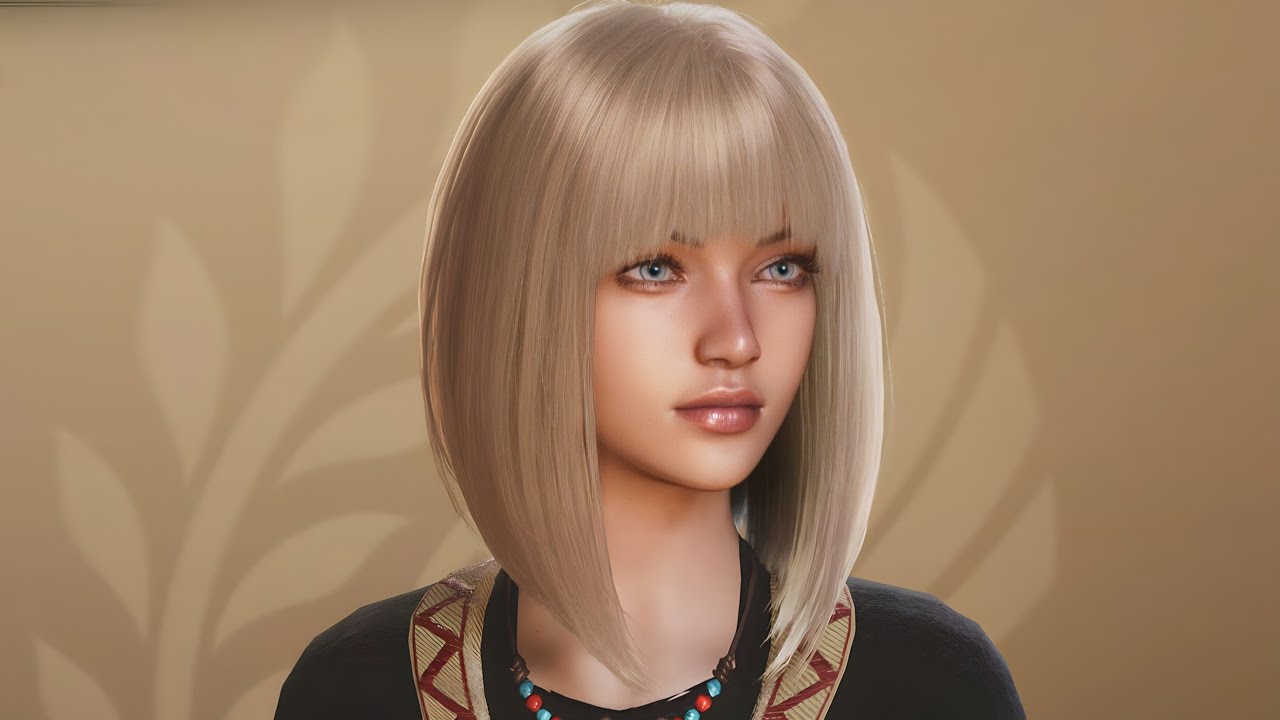 Monster Hunter Wilds female character creation and how she looks in-game