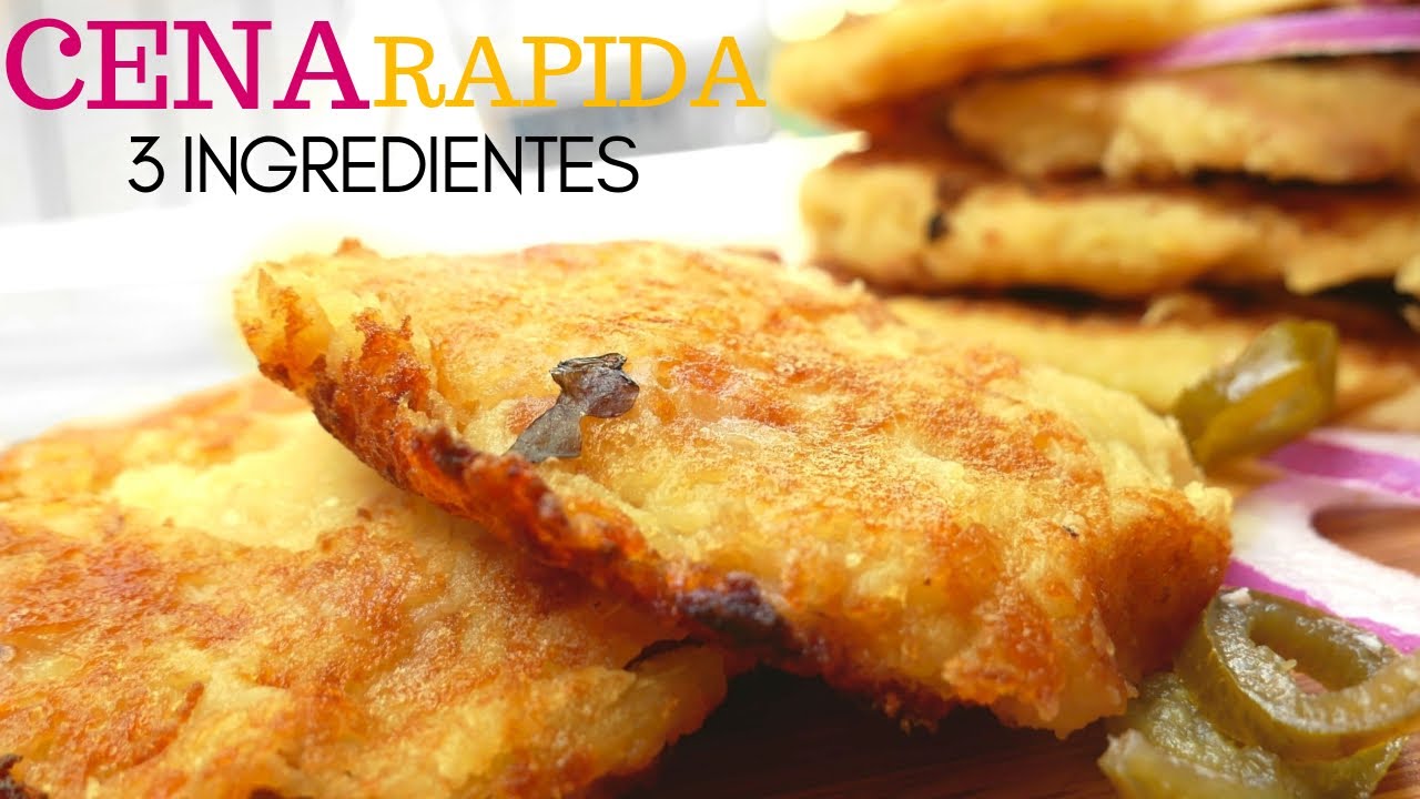 CENA RÁPIDA con 3 INGREDIENTES 😍🥮 sin horno (PAPA, ATÚN QUESO)