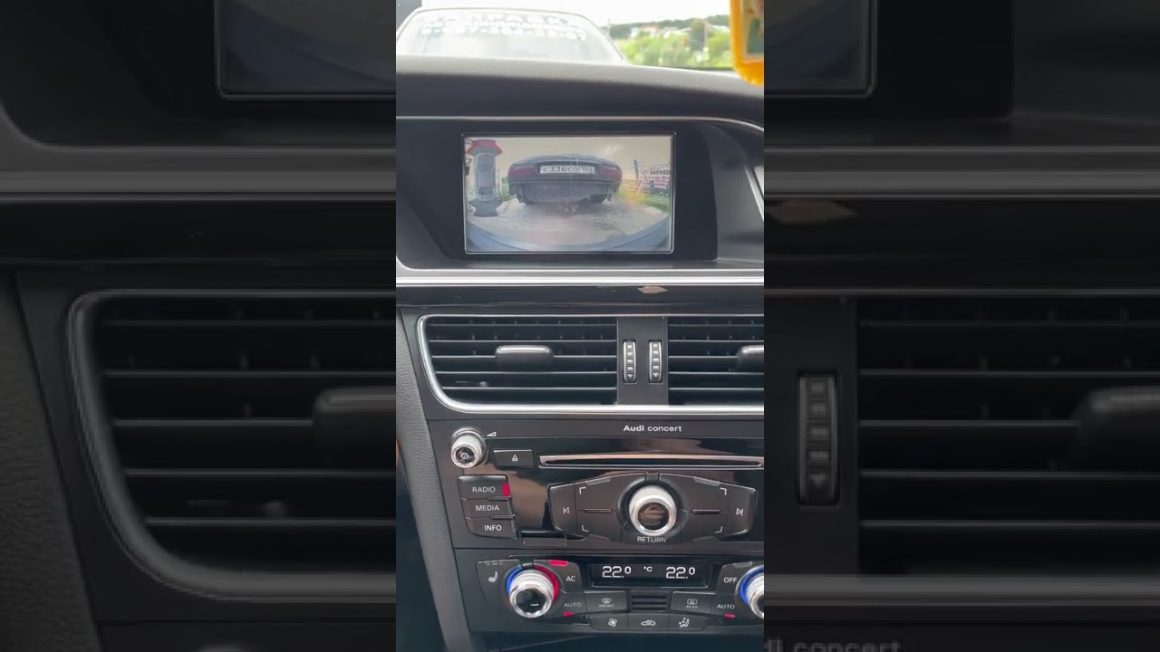 Audi A5 камеры заднего и переднего вида на заводской монитор