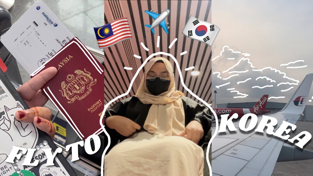FLYING TO SOUTH KOREA FROM MALAYSIA ✈️ Study in Korea vlog, explaining the process, what’s in my bag
