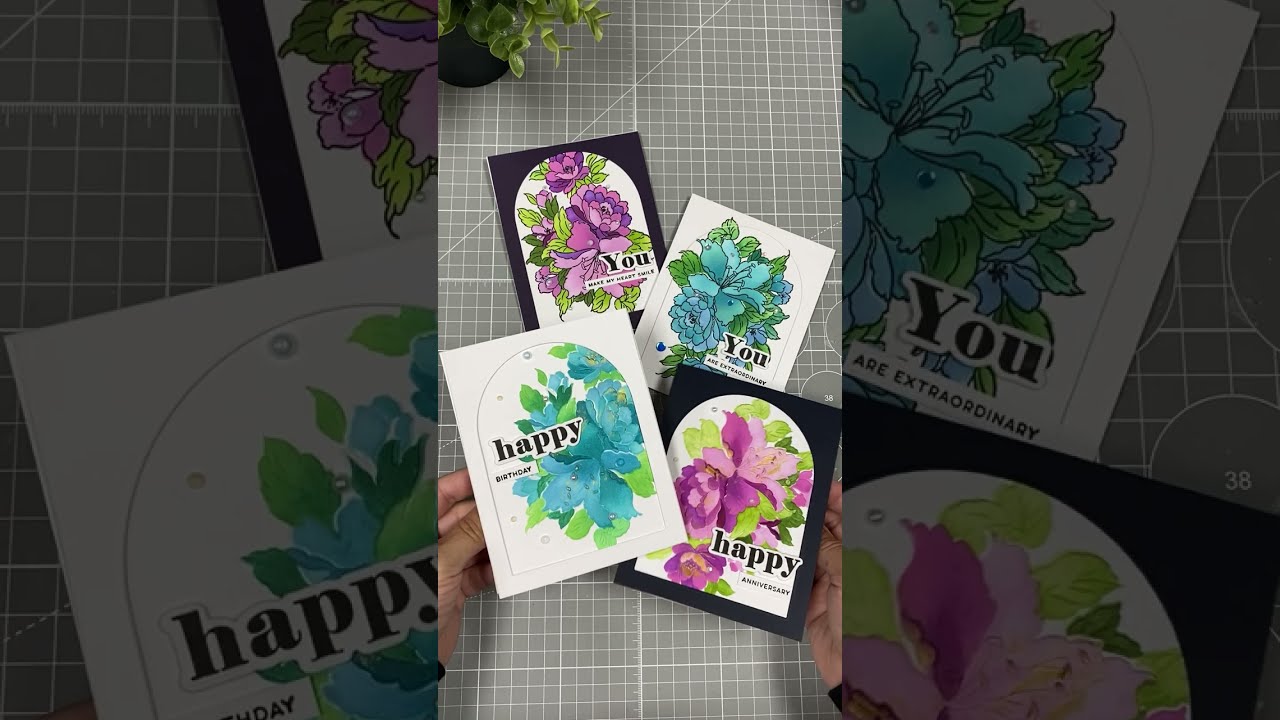 Altenew Video Hop Giveaway  Bold Bouquet  #papercrafts #Cardmaking