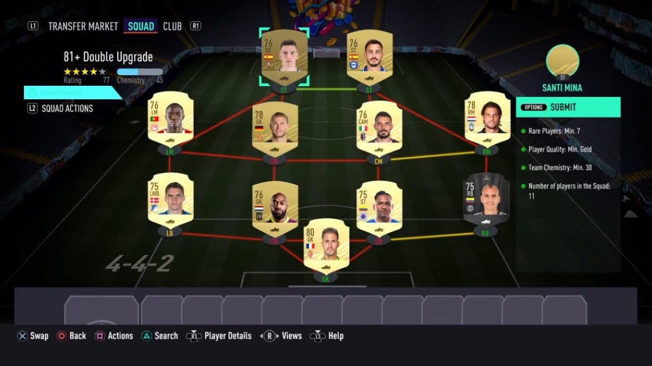 81+ DOUBLE UPGRADE SBC CHEAPEST METHOD!! | FIFA 21