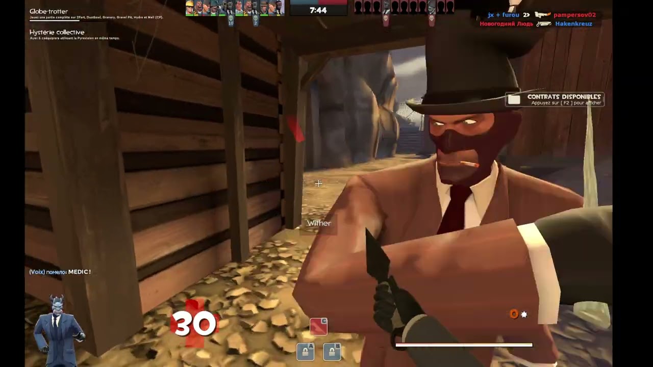 Team Fortress 2 gamplay spy amateur FR