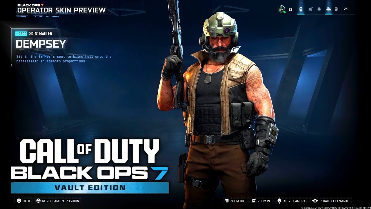 Dempsey Mauler Skin BLACK OPS 7 Dempsey Skins BO7 | BO7 Dempsey Mauler Skin | BO7 Dempsey Skins