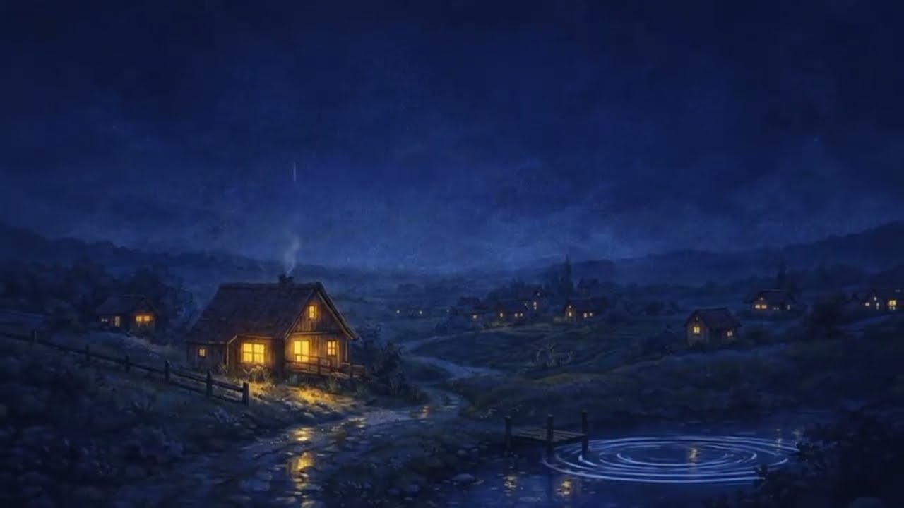 Rainy Night Lofi 🌧️ Cozy Cabin Ambience | Beats to Relax / Study / Sleep