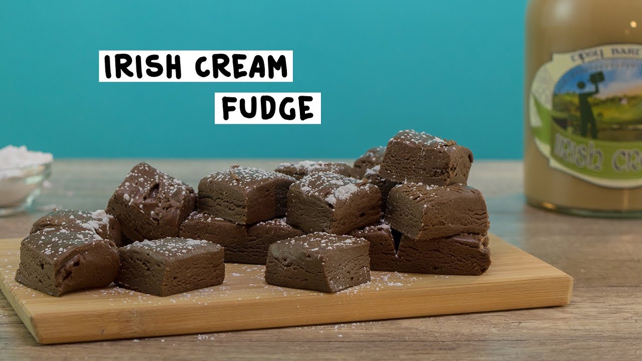 Irish Cream Fudge - Tipsy Bartender
