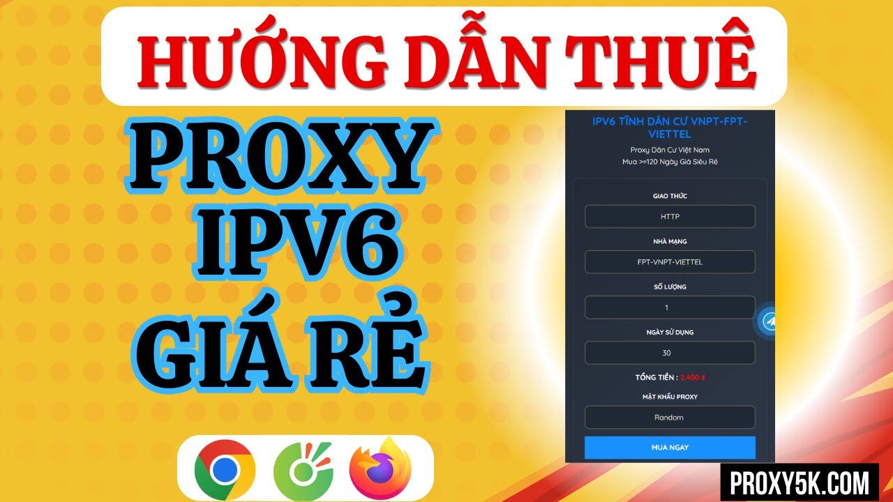 Thu&ecirc; Proxy V6 Gi&aacute; Rẻ, C&aacute;ch Thu&ecirc; Proxy Nhanh V&agrave; Uy T&iacute;n Nhất 2025