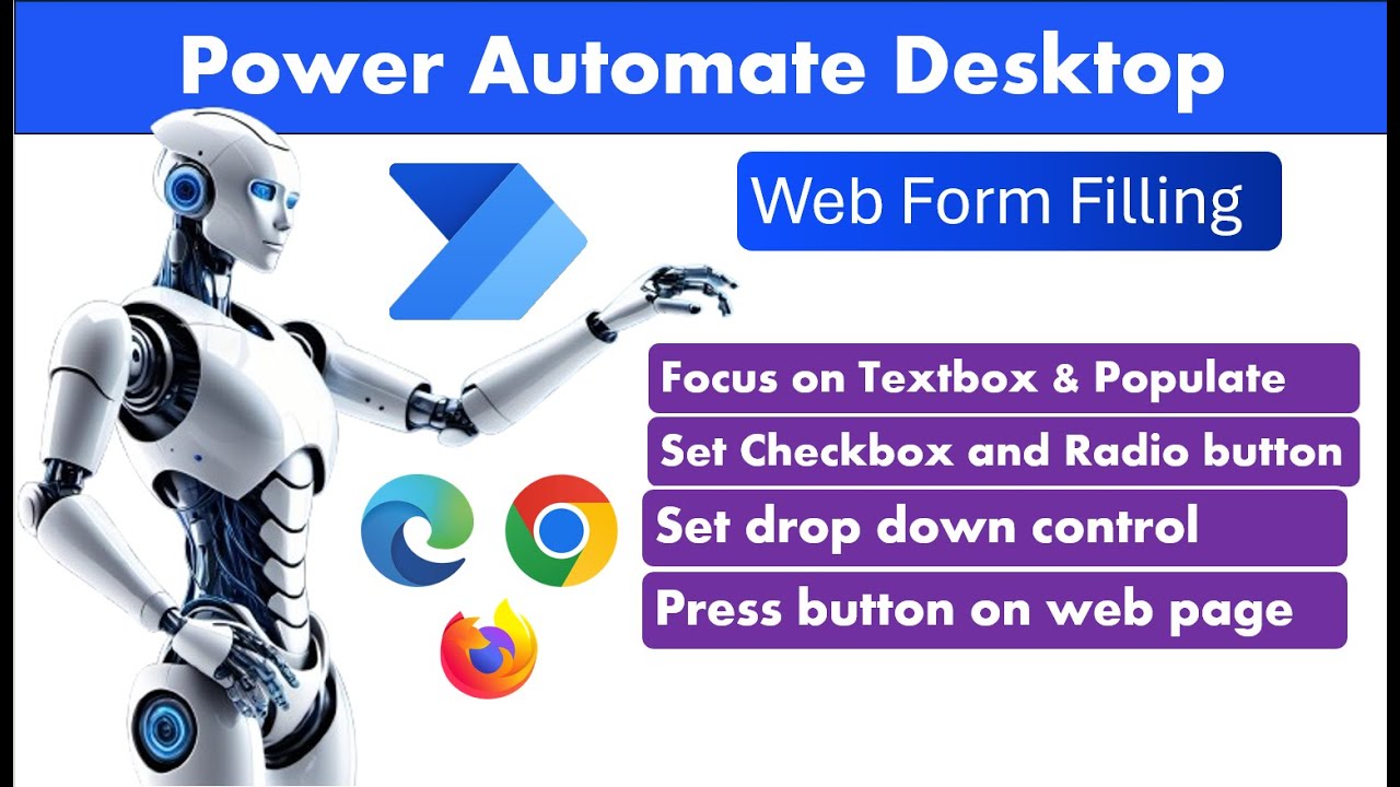 Power Automate Desktop -  Web Form Filling