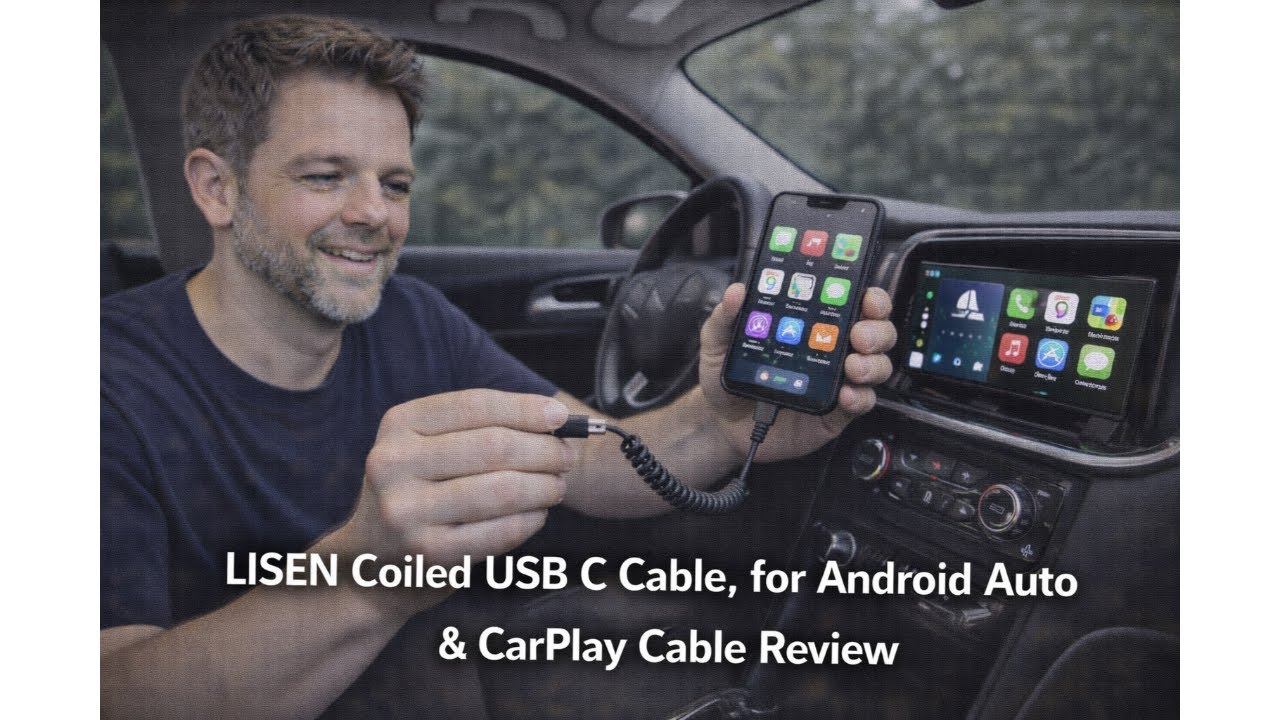 🚗 LISEN Coiled USB C Cable for Android Auto & CarPlay Review – Worth It? 🚗